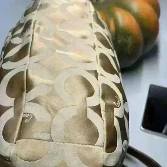 Coach Kristin Op Art Sateen Zip Top Tote Shoulder Bag #16813 - Picture 16 of 16